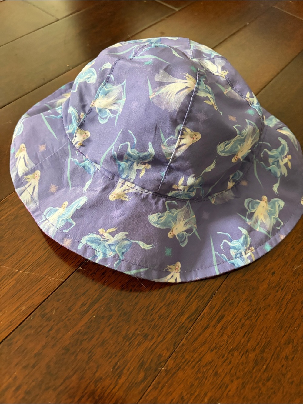 Frozen Elsa Purple Printed Bucket Hat